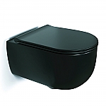 Globo Futuro Flush wandcloset met closetzitting softclose zwart