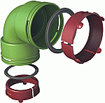 Ubbink Bocht rond luchtkanaal Air Excellent 0188600