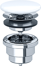 Villeroy & Boch Afvoerplug (overloop combinatie) 68080001