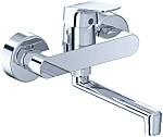 Ideal Standard Ceraflex keukenkraan (wandkraan) met onderuitloop 20 cm chroom B1730AA
