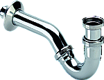 Viega Afvoer bidet buissifon 5/4" m. muurbuis m. rozet chroom 103781