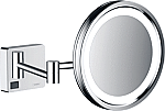 Hansgrohe AddStoris scheerspiegel m. LED verlichting 21.7cm 3x vergrotend chroom 41790000