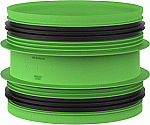 Duco DucoFlex aansluitstuk met rubber D160-D160 (M/M) 00004724