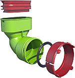 Ubbink Air Excellent verloop AE34c naar AE35sc 0188537
