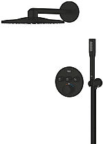 Grohe Precision Smart Control SmartControl Concealed shower system with SmartActiv Rond Mat Zwart 348742430