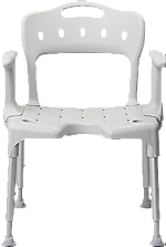 Etac Douche-/toiletstoel Swift met armleggers en rugleuning 81701430