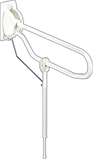 Handicare Linido hulppoot voor opklapbare beugel RVS LI2614300200 