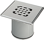 Viega Advantix opzetstuk rvs rand en rooster 150x150mm 555245