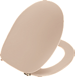 Pressalit 2000 closetzitting met deksel m. RVS univerticalscharnier UN3 beige 124013UN3999