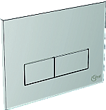 Ideal Standard bedieningsplaat 23x17 cm tweeknops chroom W3708AA