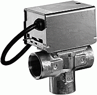 Honeywell driewegafsluiter 220V 1" bi vervolgschakelaar, 5..93°C kvs 8,1 V4044F1034U