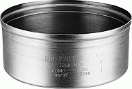 Burgerhout afsluitdop ø110mm ALU enkelwandig 400450276 