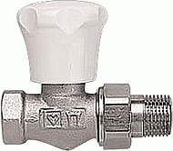 Herz AS-T-90 handbediende radiatorkraan 3/8" Recht (ombouw naar thermostatisch mogelijk) 1682390