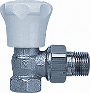 Herz AS-T-90 handbediende radiatorkraan 1/2" haaks 1682491