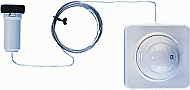 Herz Design thermostaatkop wit M28 x 1,5. Met vloeistof voeler en bediening op afstand Lengte capillair 2m 1933005