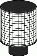 Atag lucht toevoerfilter 80mm DFL080KU