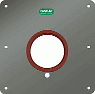 Panflex Afdekrozet rookgas/luchttoevoerbuis INOX 2340800101