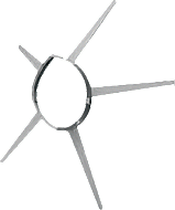 Burgerhout afstandhouder ø80-100mm PP voor flexibele buis 400452062