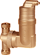 Spirovent RV2 luchtafscheider vertikaal en horizontaal te monteren 22 mm klem UA022W