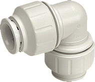 John Guest Fitting met 2 aansluitingen Speedfit PEM0316W