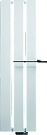 Vasco Beams designradiator aluminium verticaal 1800x320mm 1273W - aansluiting 0066 wit (S600) 1125803201800006606000000 