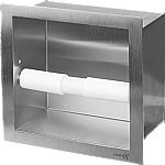 LoooX Closed inbouw closetrolhouder vierkant RVS CL4 