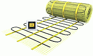 Magnum Mat 4m2 elektrische vloerverwarming incl. klokthermostaat 600W 200805