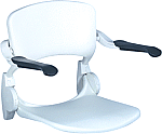 Linido douchezitting m. rugleuning armleggers zitting opklapbaar wit LI2203200602