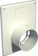 Ubbink Afdekrozet rookgas/luchttoevoerbuis Rolux Flex 0716106