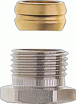 Heimeier klemset 1/2" x 15mm messing vernikkeld 220115351