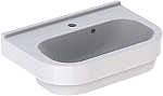 Geberit 300 Basic wastafel compact 60 cm met kraangat en overloop wit