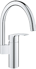 Grohe Eurosmart keukenkraan m. hoge draaibare uitloop chroom 33202003