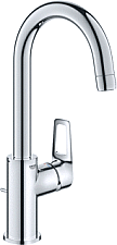 Grohe BauLoop wastafelkraan L-size m. waste chroom 23763001