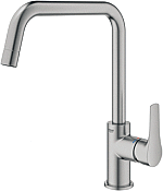 Grohe Eurosmart keukenkraan m. hoge draaibare uitloop RVS-look 30567DC0